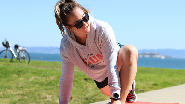 woman stretching