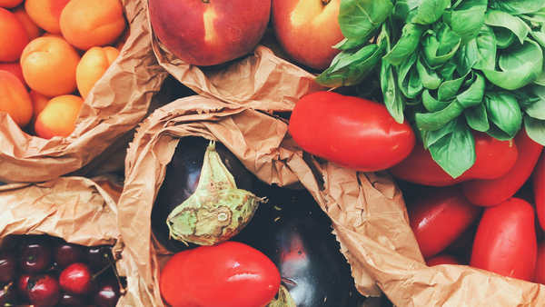 fresh vegetables and fruits